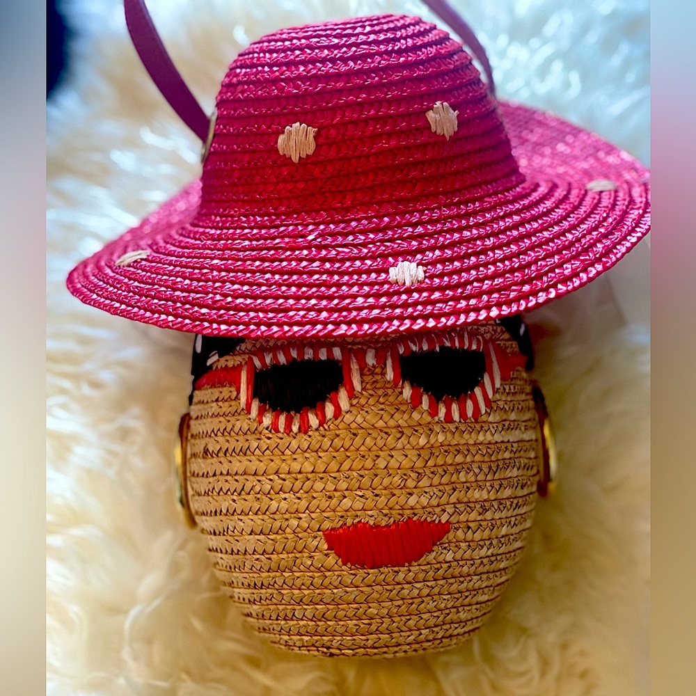 Lulu Guinness Vintage Straw Bag (Rare)